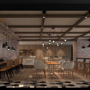 北京LOFT風格的咖啡館裝修設計效果展示