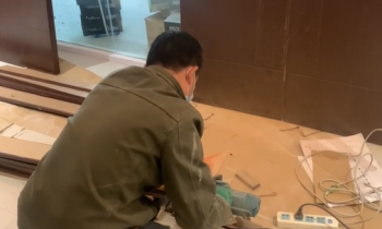 干活了，感謝工人師傅的辛苦付出！