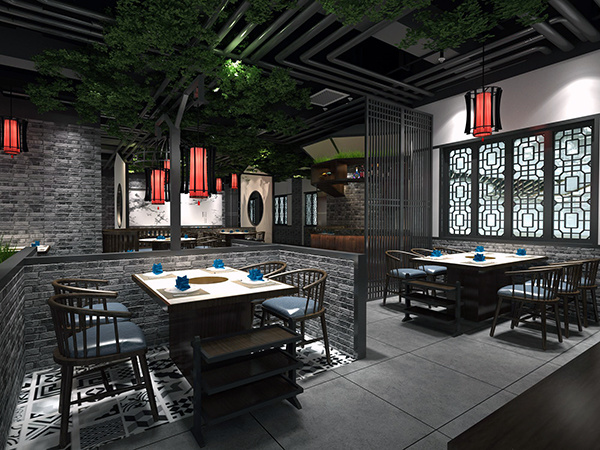 火鍋店裝修效果圖