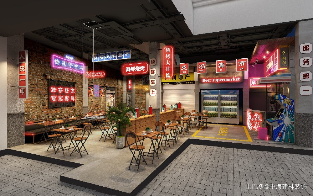 北京燒烤店裝修設計